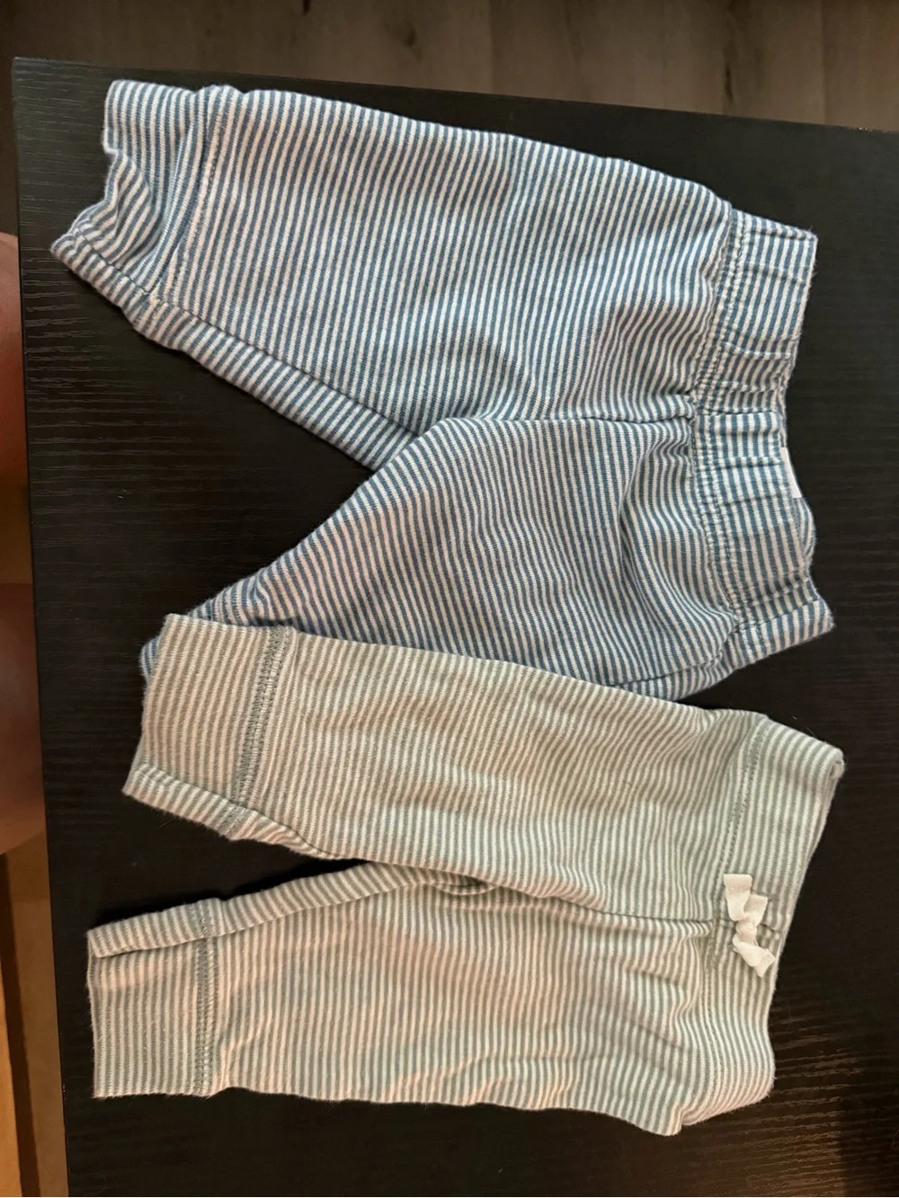 Carter's Blue & White Striped Kids Joggers - Pack of 2